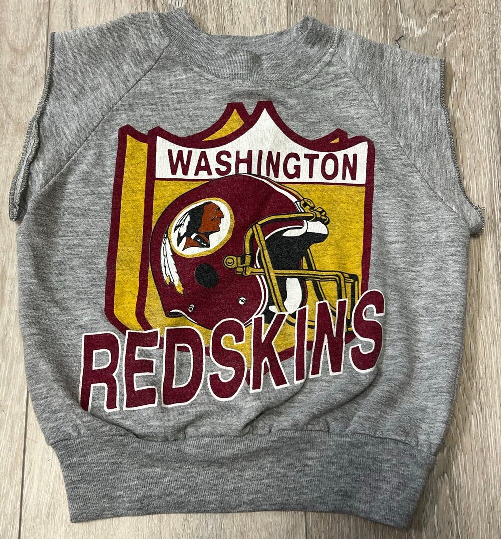 Washington Redskins Garan Sleeveless Sweatshirt Youth S 6-8 USA NFL Vintage